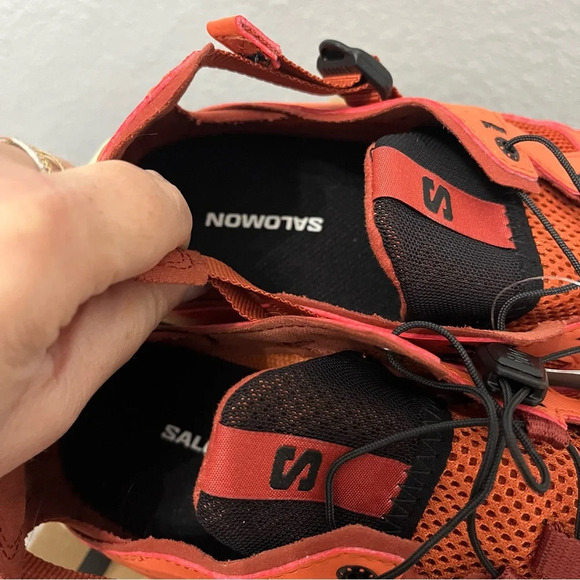 NEW Solomon Techamphibian 5 Low Top Sneakers Spice Route Burnt Henna Black-9 - Picture 8 of 9